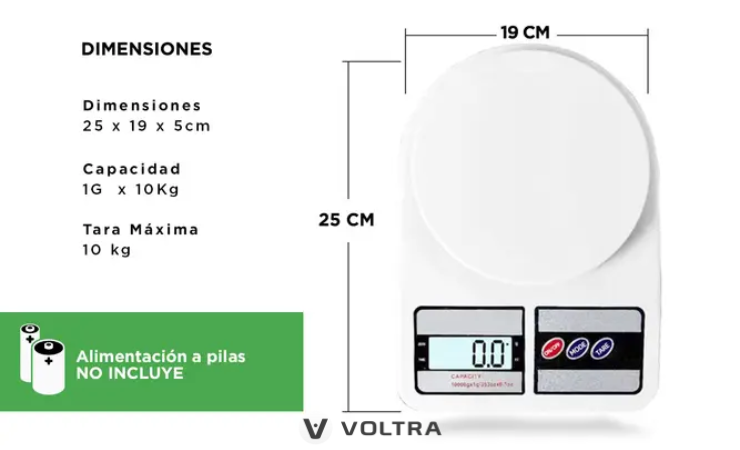 Balanza Digital Cocina Voltra